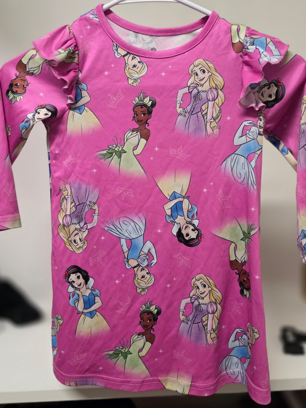 Girls' Pink Disney Princess Character Nightgown 4T